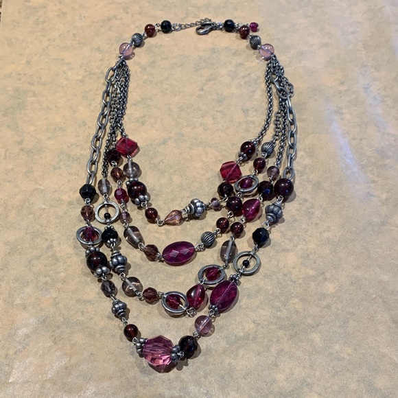 Lia Sophia  Multi-Strand Beaded Necklace - Picture 1 of 5